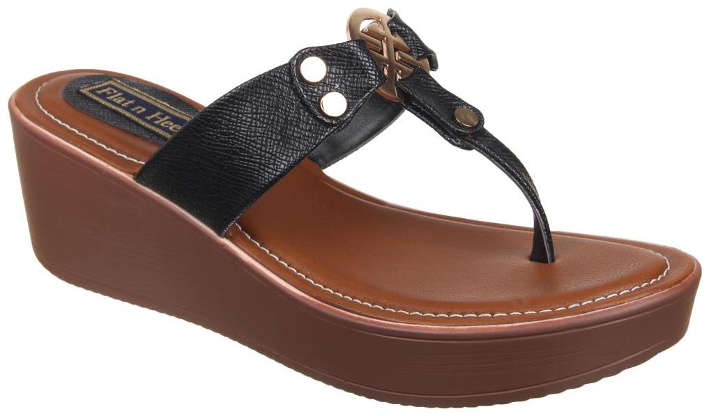

Flat n Heels Women Black Sandals