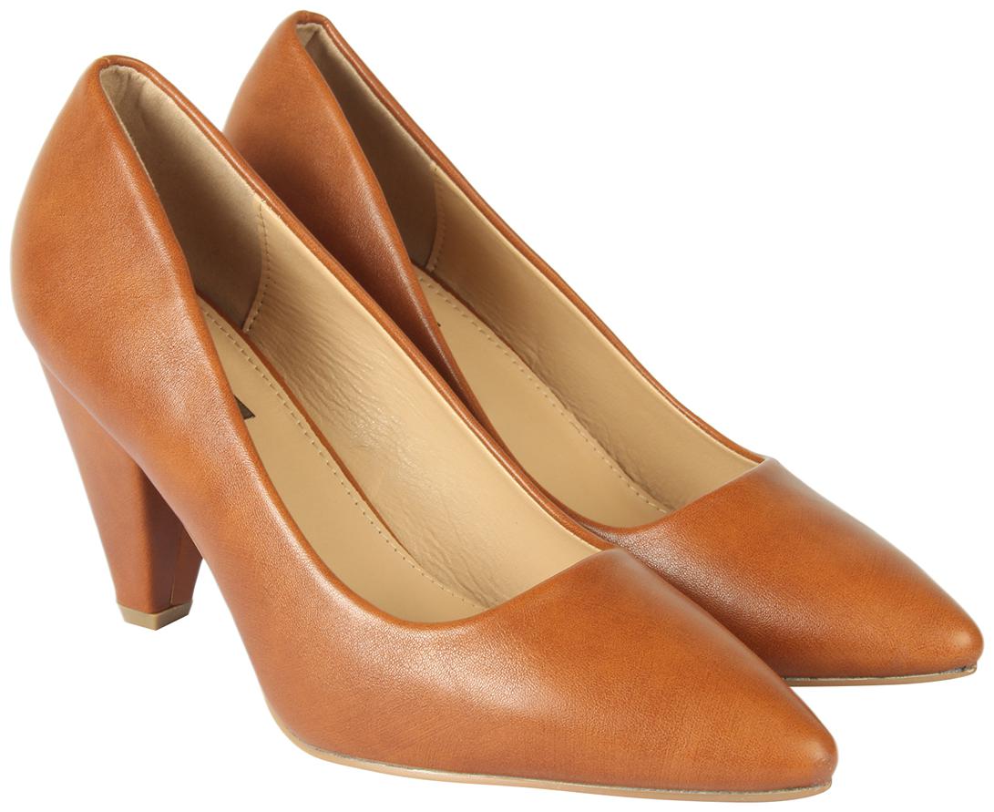 

Flat n Heels Women Tan Pumps