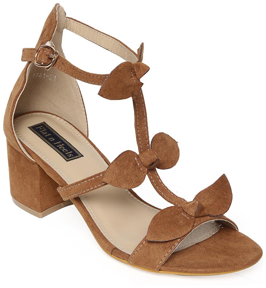 

Flat n Heels Tan Stilettos