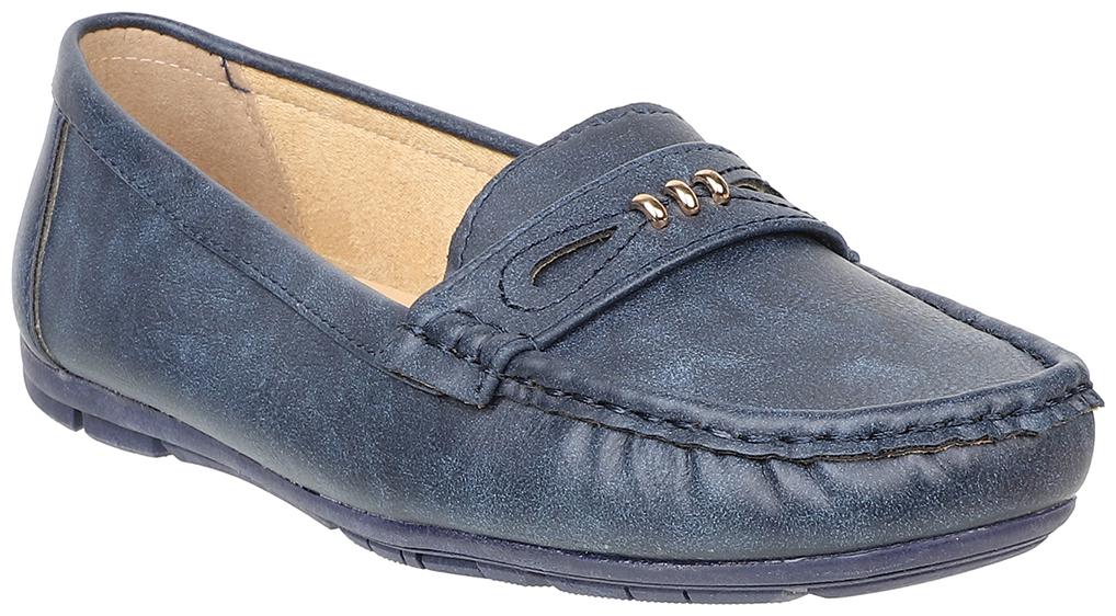 

Flat n Heels Women Blue Loafers