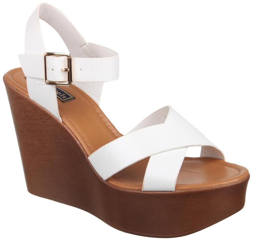 

Flat n Heels Women White Heeled Sandals