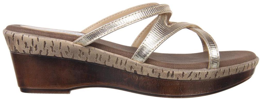 

Flat n Heels Women Gold Wedges