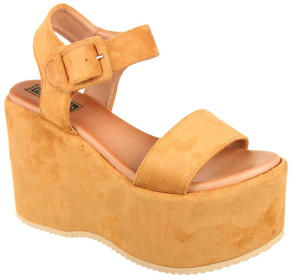 

Flat n Heels Women Tan Heeled Sandals