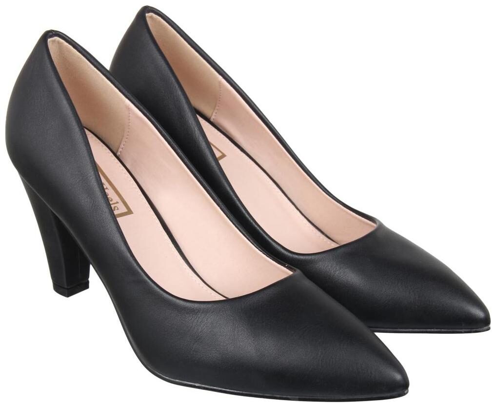 

Flat n Heels Women Black Pumps