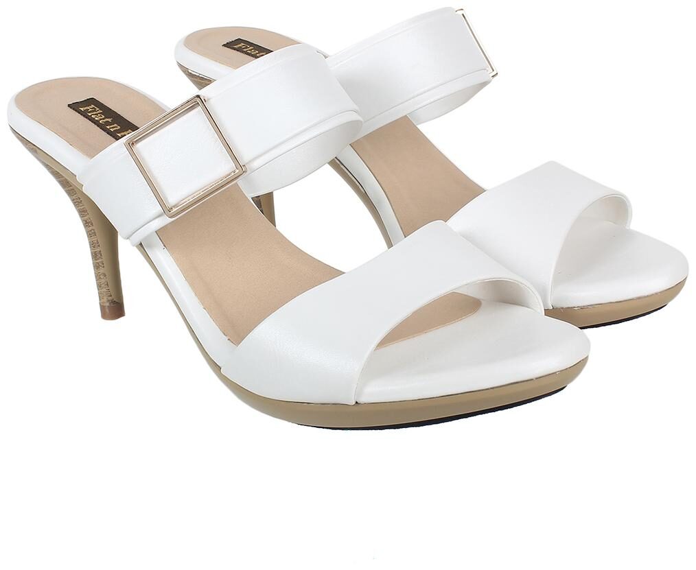 

Flat n Heels Women White Pumps