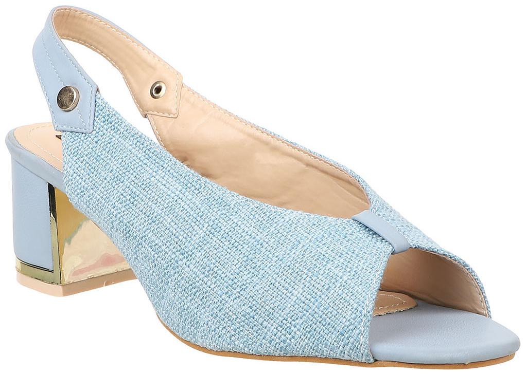 

Flat n Heels Women Blue Heeled Sandals
