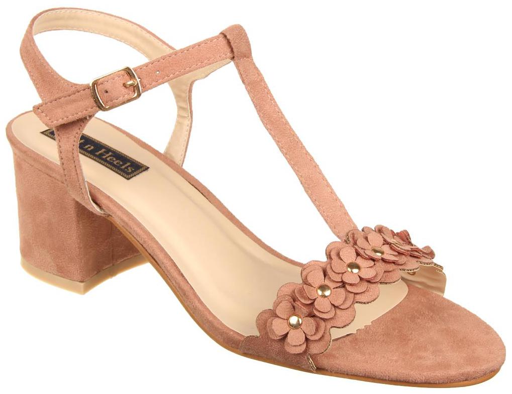 

Flat n Heels Women Pink Heeled Sandals