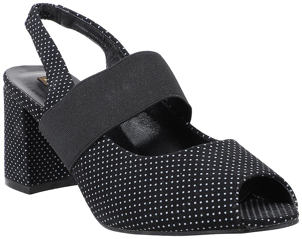 

Flat n Heels Women Black Heeled Sandals