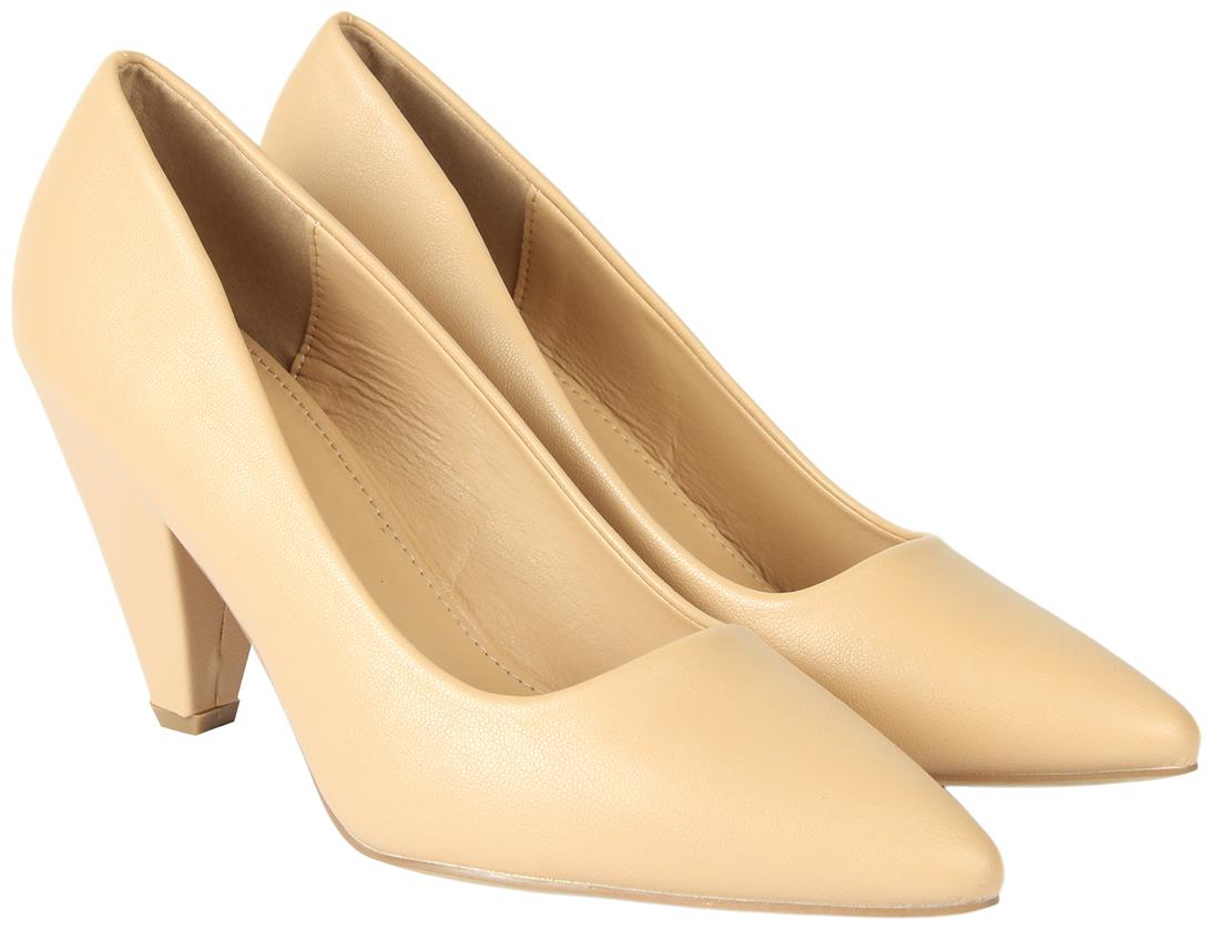 

Flat n Heels Women Beige Pumps