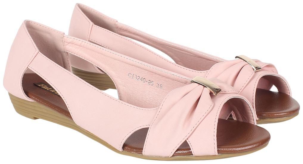 

Flat n Heels Women Pink Open Toe Flats