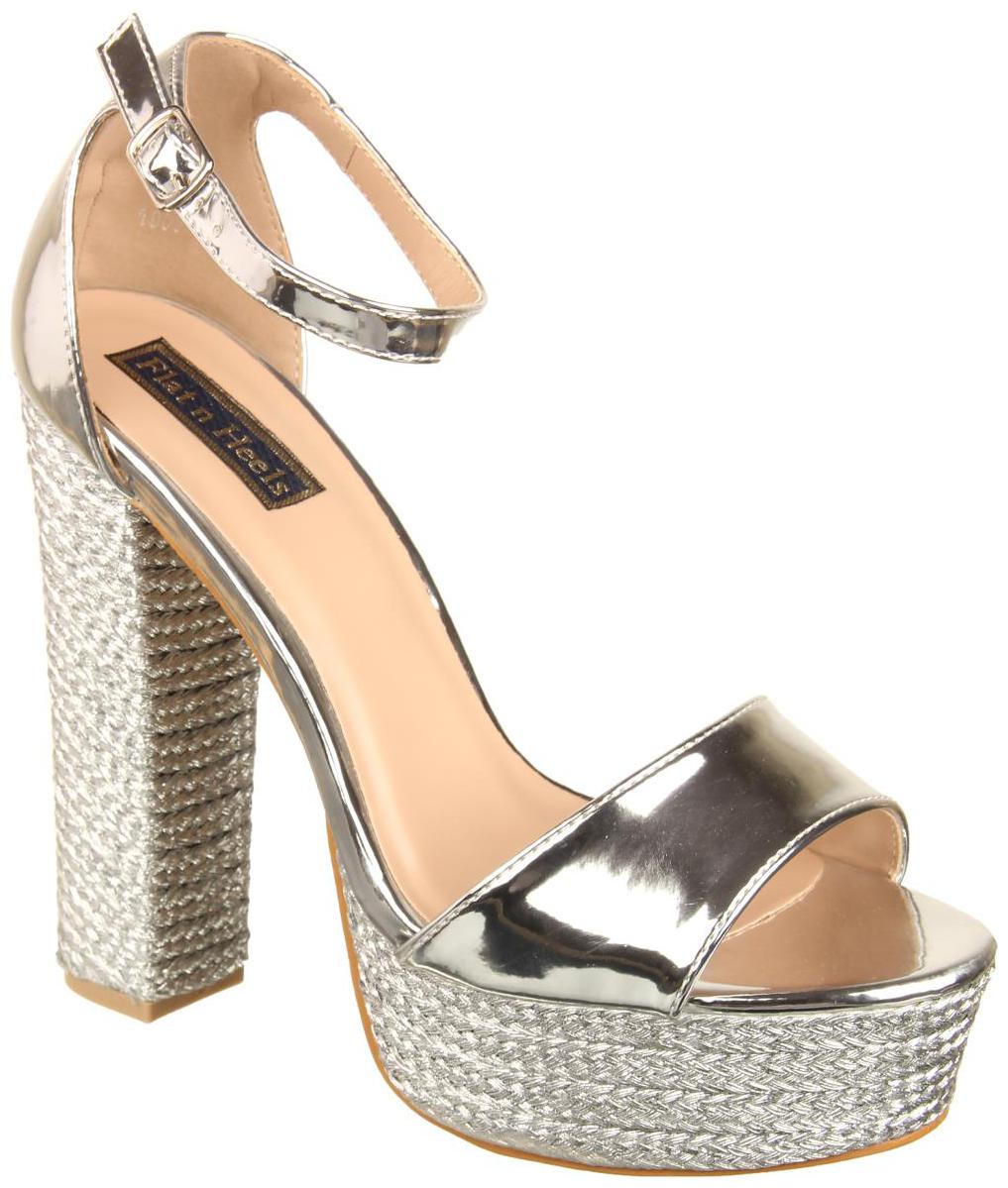 

Flat n Heels Women Silver Heeled Sandals