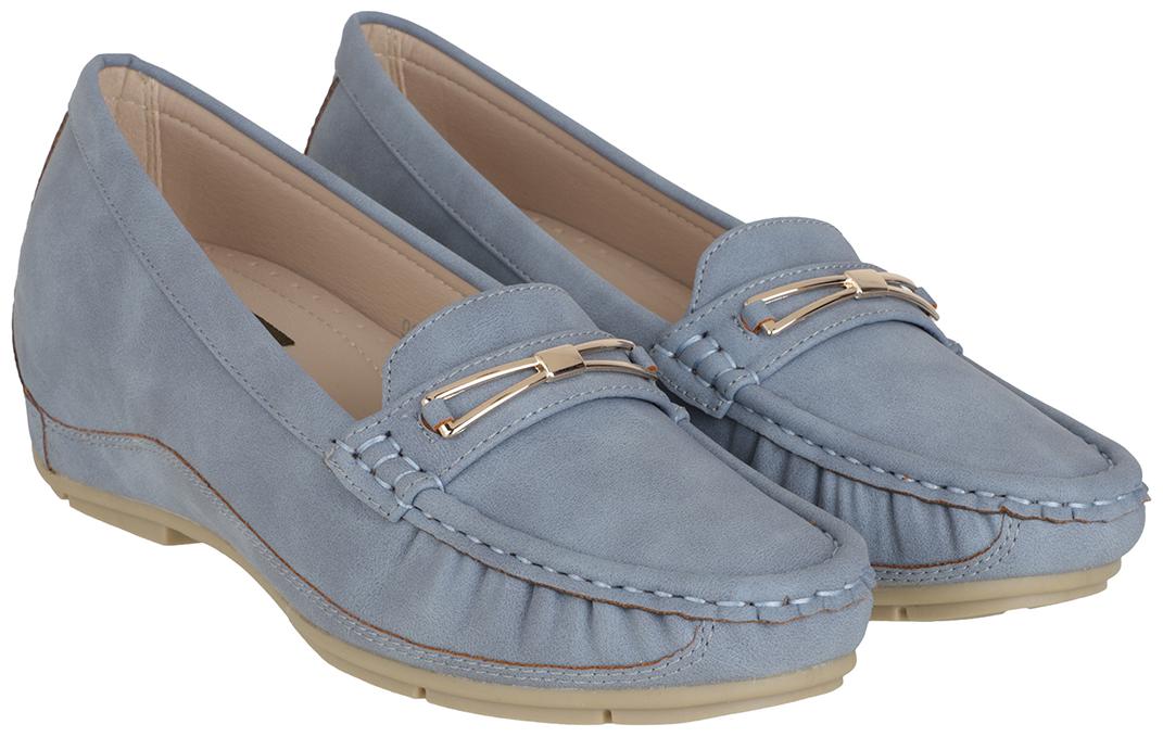 

Flat n Heels Women Blue Loafers