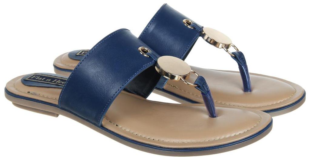 

Flat n Heels Women Blue Sandals