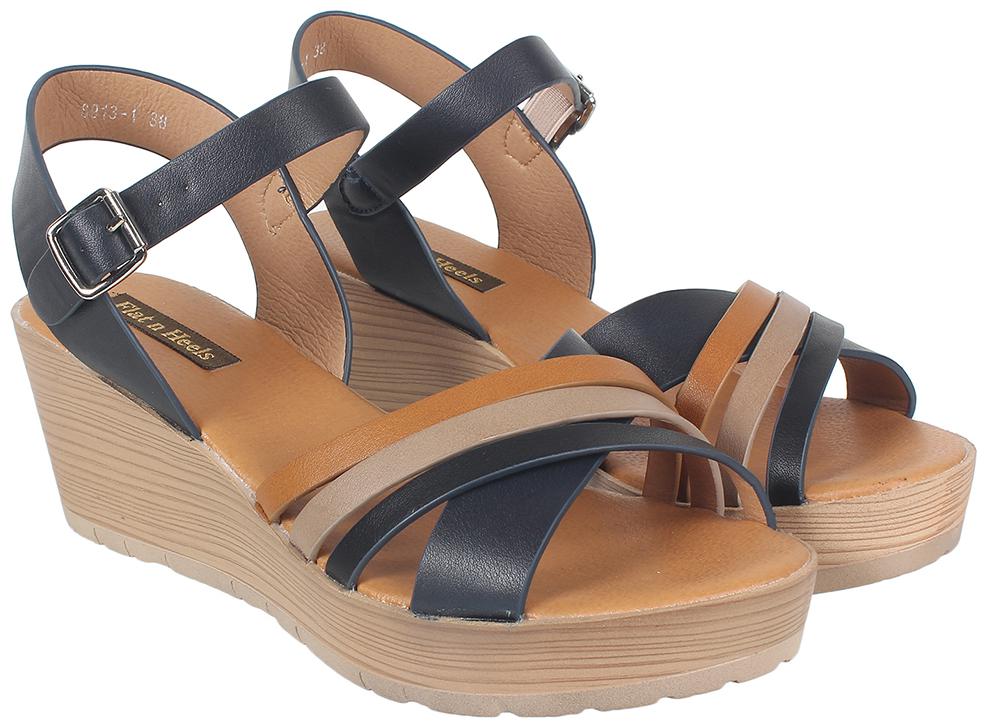 

Flat n Heels Women Blue Wedges