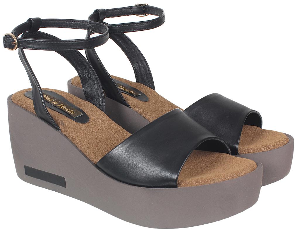 

Flat n Heels Women Black Sandals