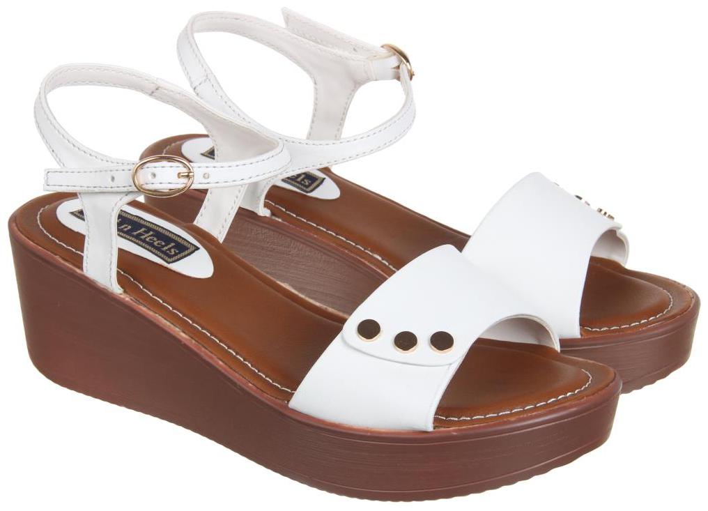 

Flat n Heels Women White Wedges