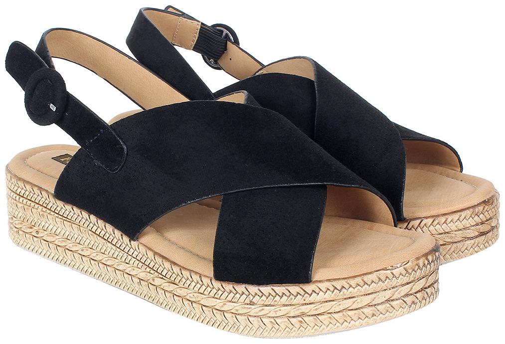 

Flat n Heels Women Black Sandals