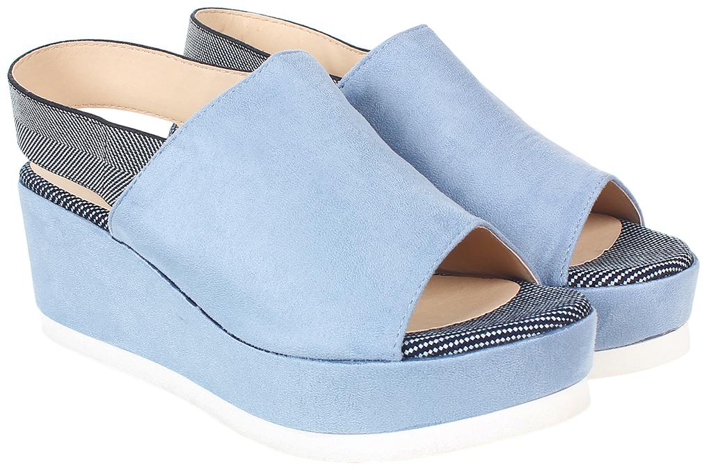 

Flat n Heels Women Blue Wedges