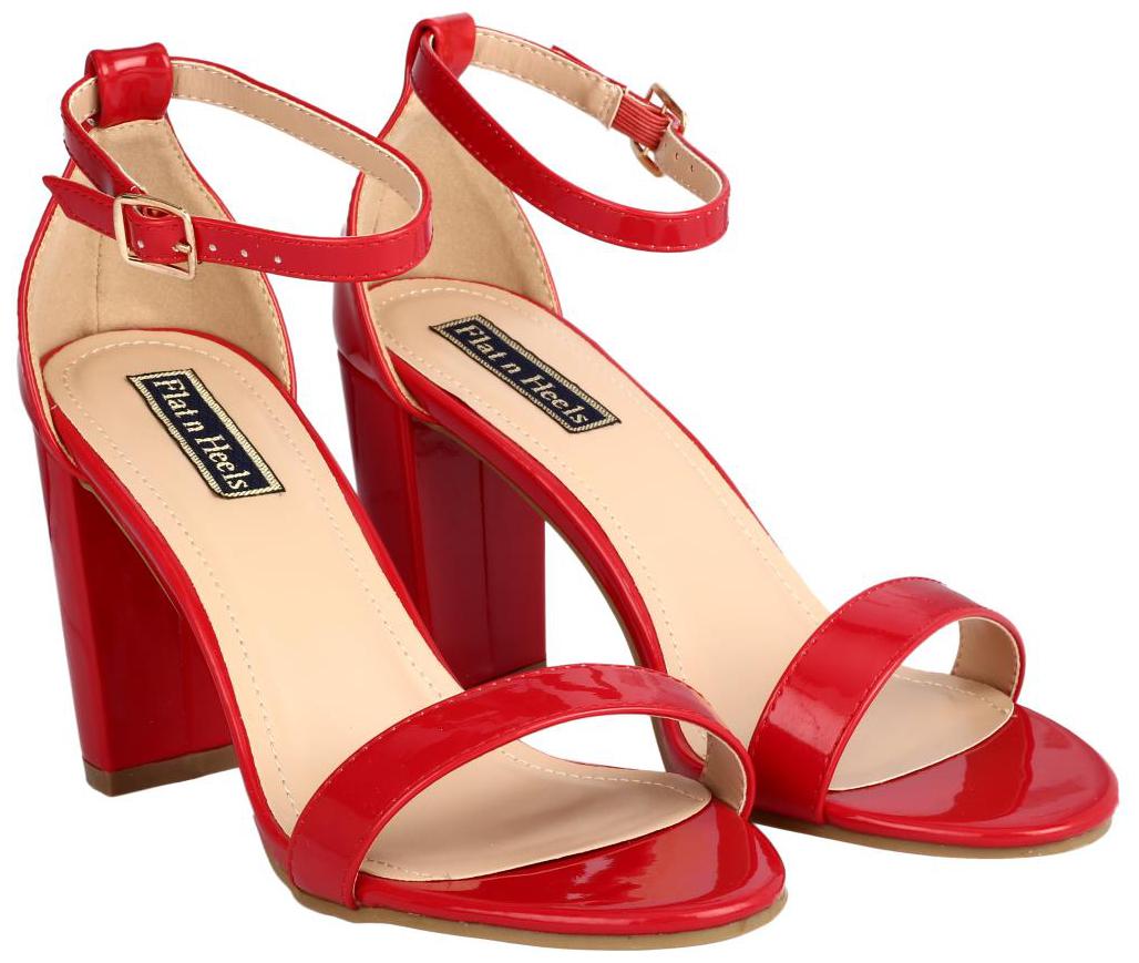 

Flat n Heels Women Red Heeled Sandals