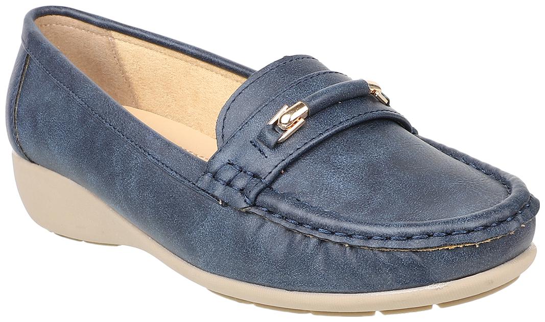 

Flat n Heels Women Blue Loafers