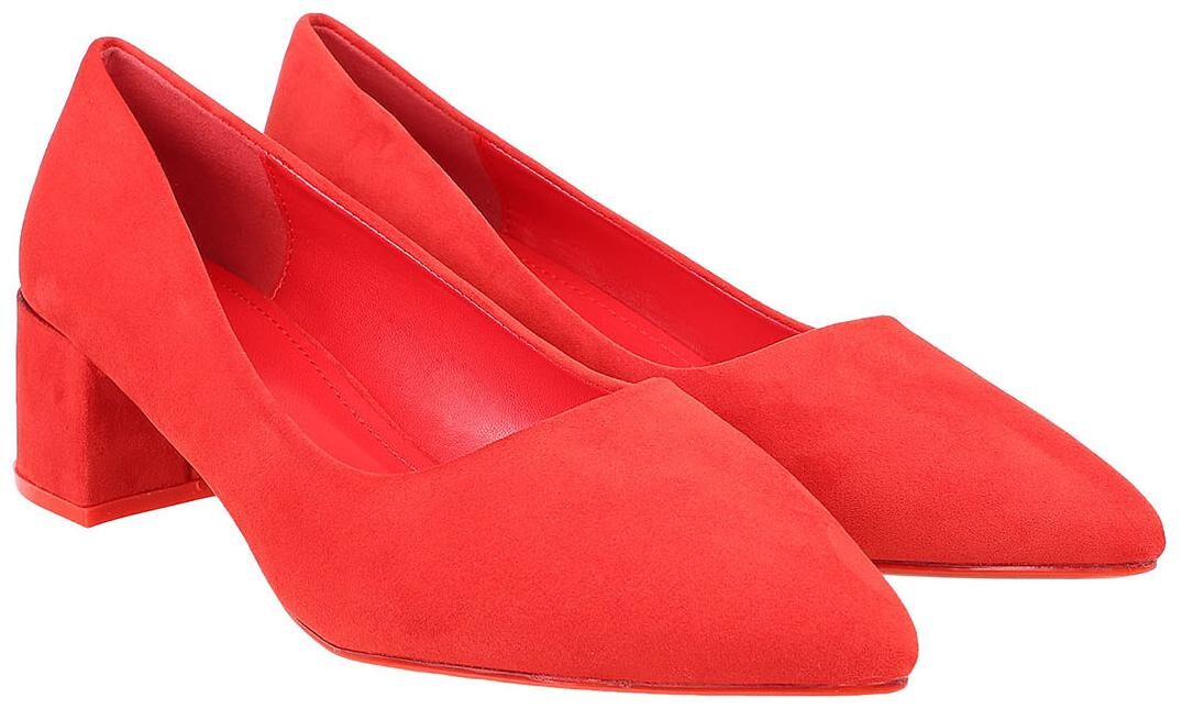 

Flat n Heels Women Red Pumps