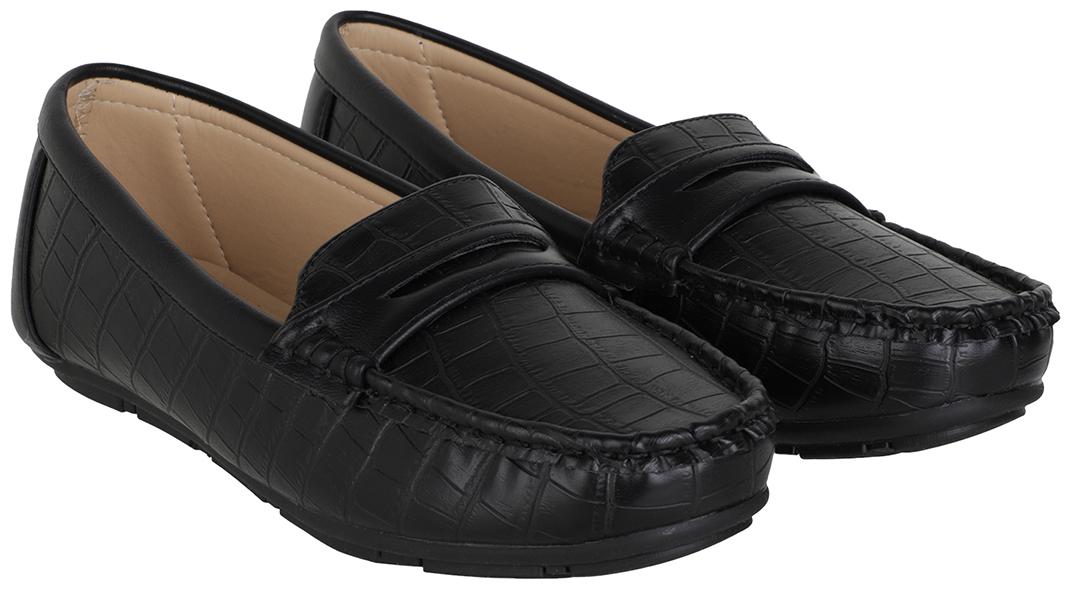 

Flat n Heels Women Black Loafers