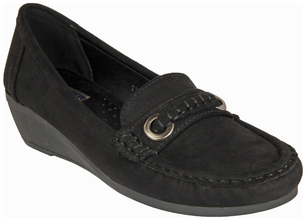 

Flat n Heels Women Black Loafers