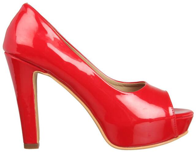 Flat n Heels Pumps For Women ( Red )