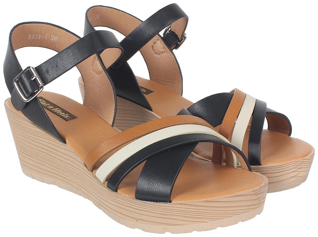 

Flat n Heels Women Black Wedges