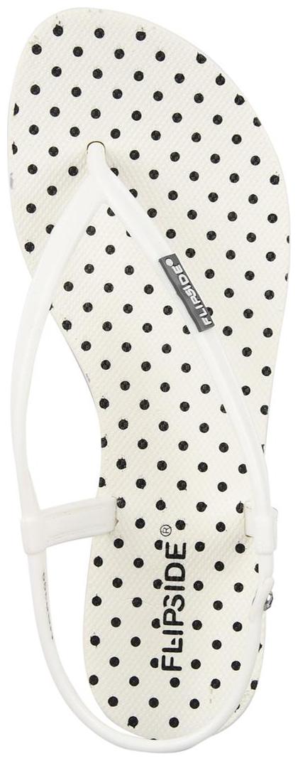 

Flipside Womens Polka White Flats