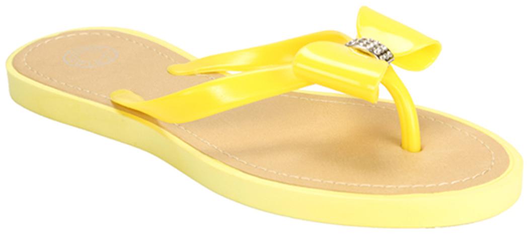 

Flipside Womens Sparkling Yellow Flats