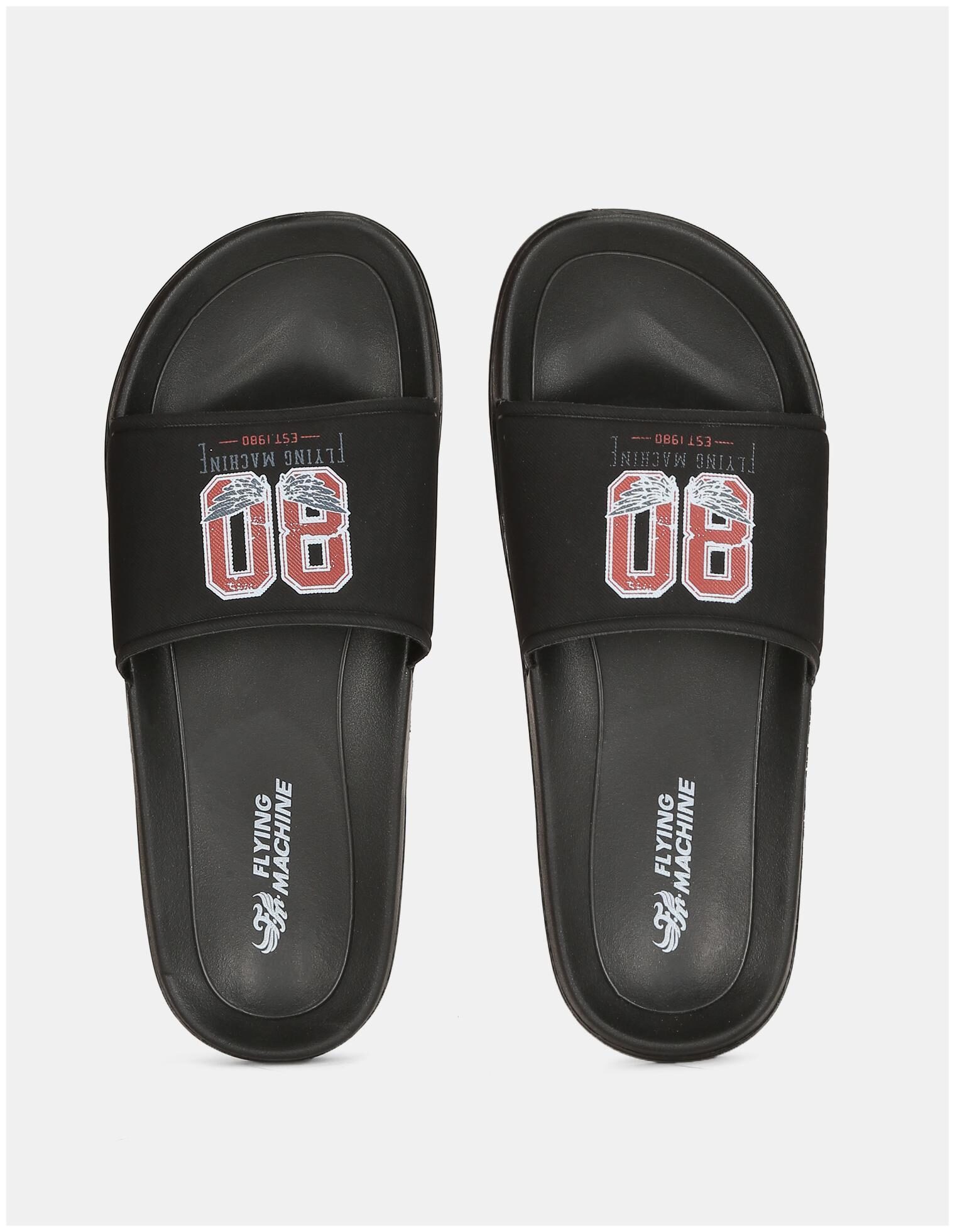 

Flying Machine Men Black Flip-Flops - 1 Pair