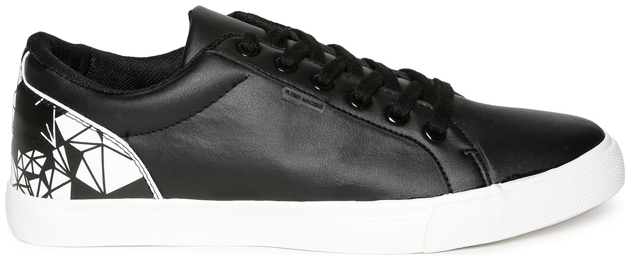 

Flying Machine Men Black Classic Sneakers - Wu9nmtf37jq