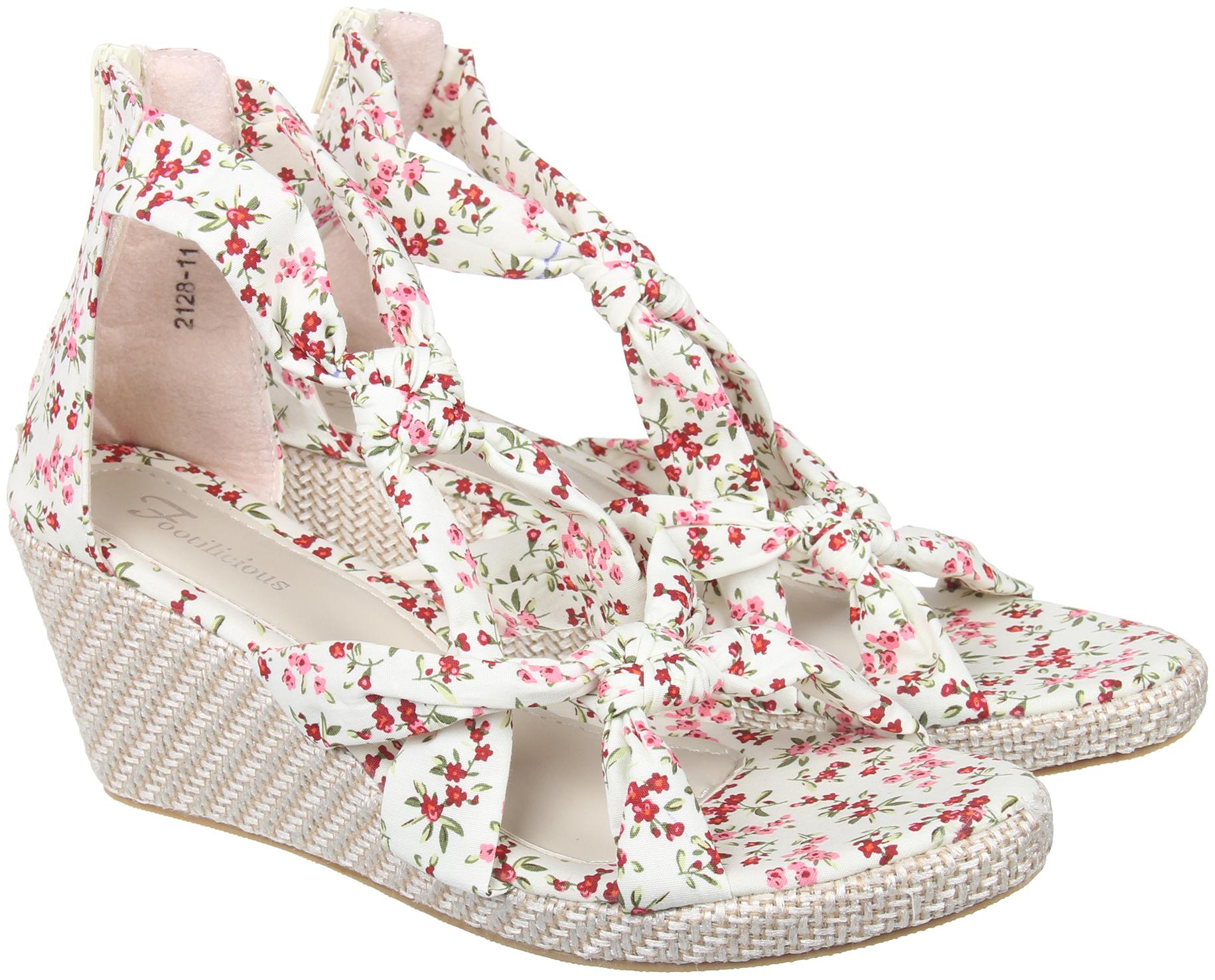

Footilicious Women White Wedges