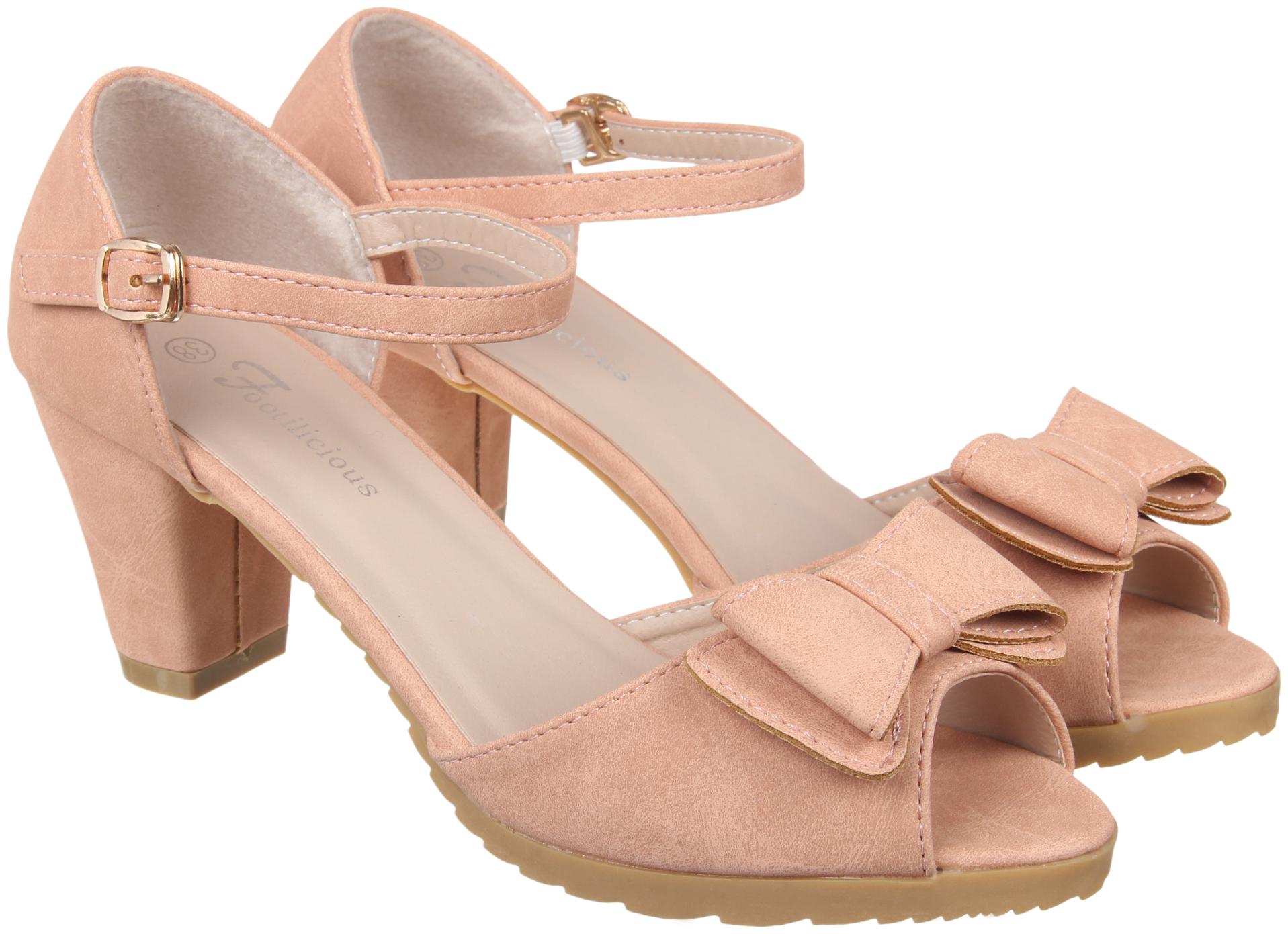 

Footilicious Women Pink Heeled Sandals