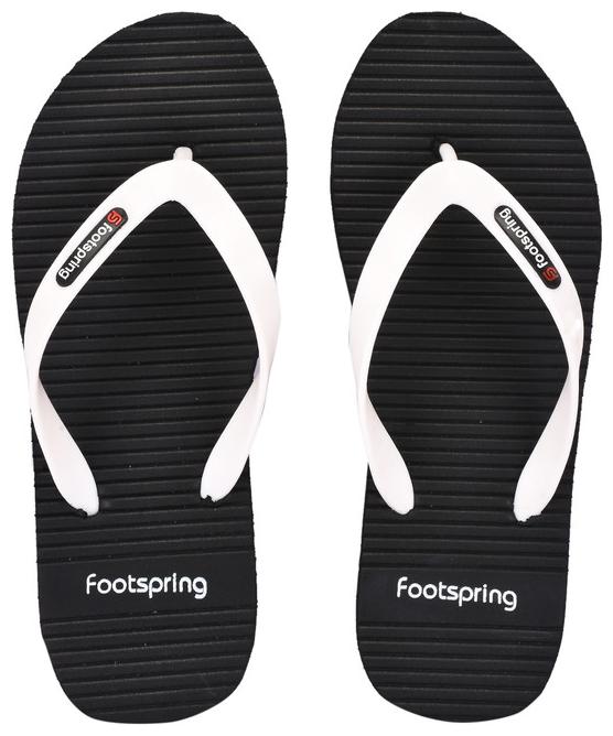 

FOOTSPRING Men Black Flip-Flops - 1 Pair