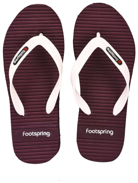 

FOOTSPRING Men Maroon Flip-Flops - 1 Pair