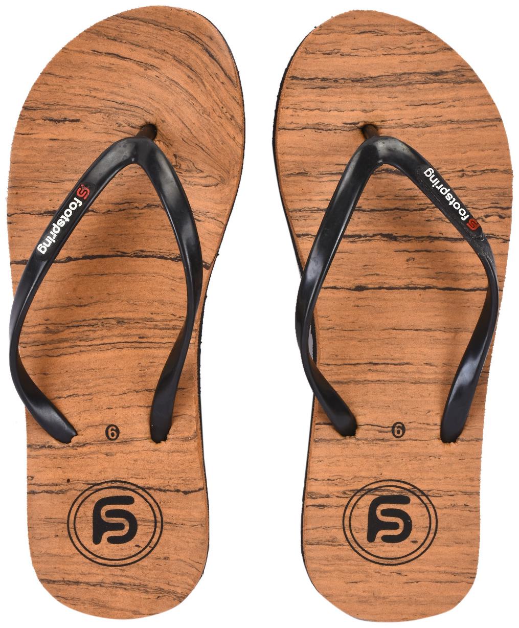 

FOOTSPRING Women Tan Slippers