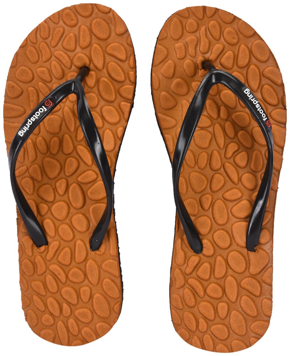 

FOOTSPRING Women Tan Slippers