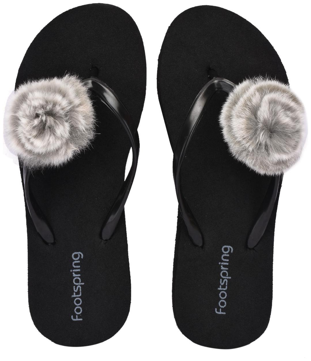 

FOOTSPRING Women Grey Slippers