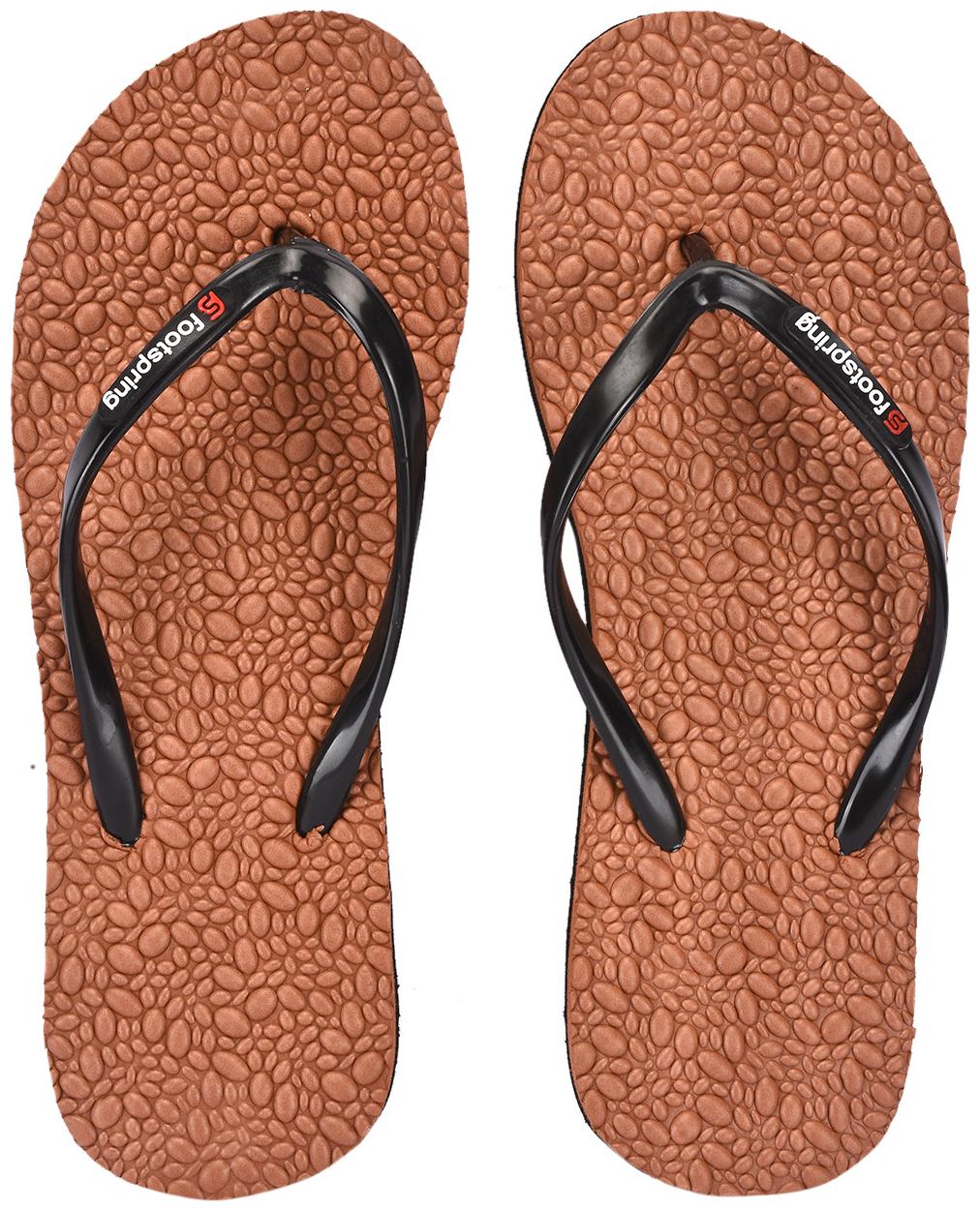 

FOOTSPRING Women Tan Slippers