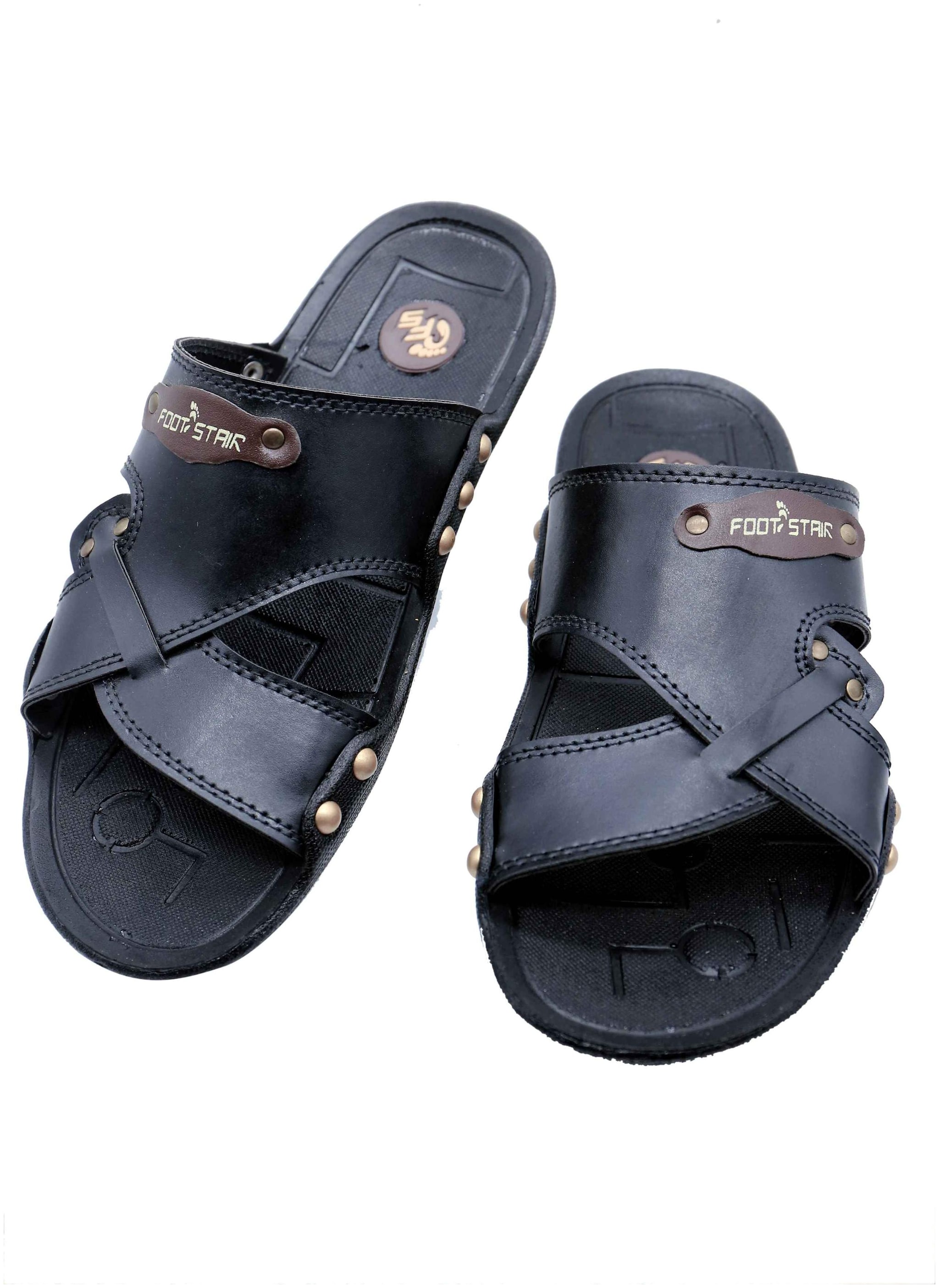 

Foot Stair Men Black Outdoor Slippers