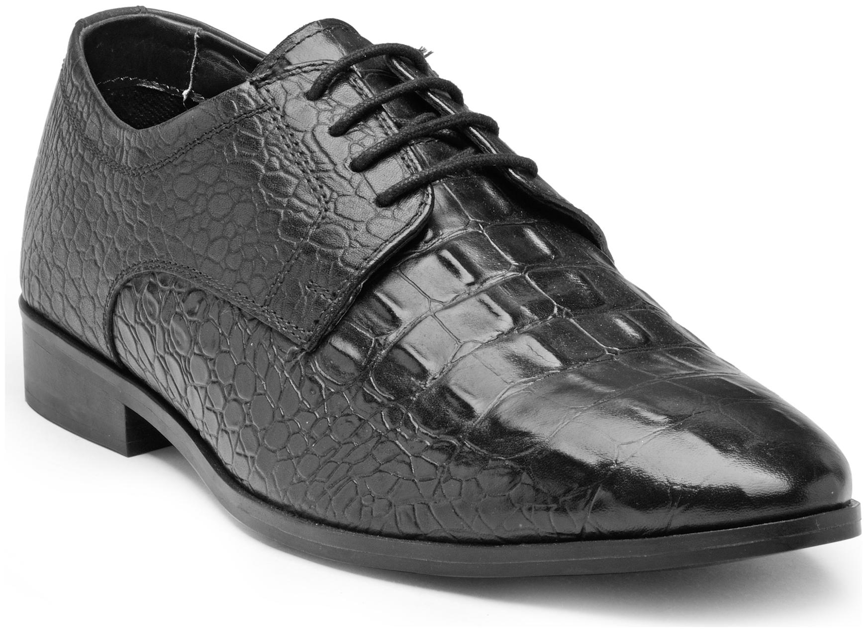 

Franco Leone Black Leather Formal Shoes