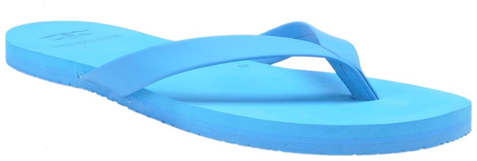 

Franco Leone Blue Non Leather Slippers And Flip Flops