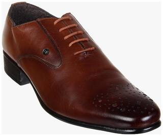 Franco Leone Men Tan Formal Shoes