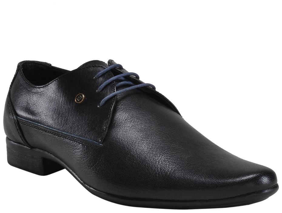 

Franco Leone Black Leather Formal Shoes