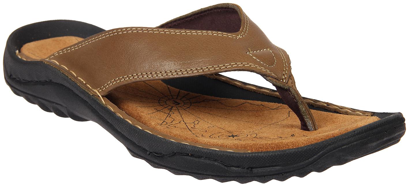 

Franco Leone Leather Slippers Flip-Flops For Men