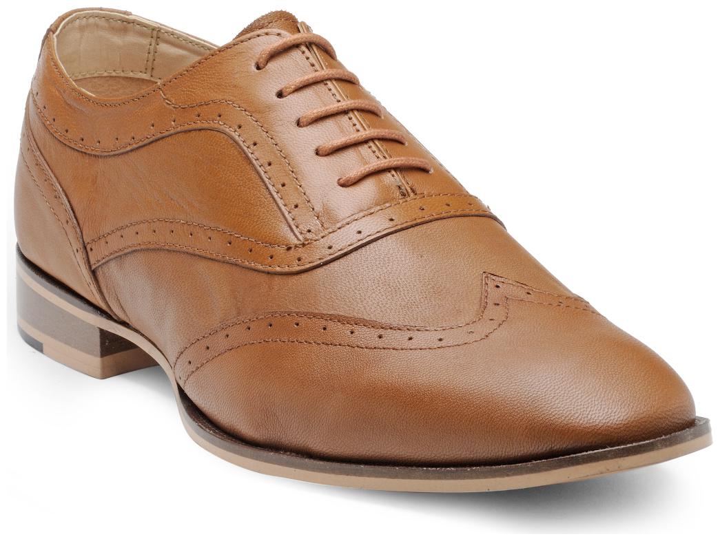 

Franco Leone Tan Leather Formal Shoes