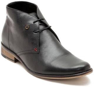 Franco Leone Chukka Boots For Men ( Black )