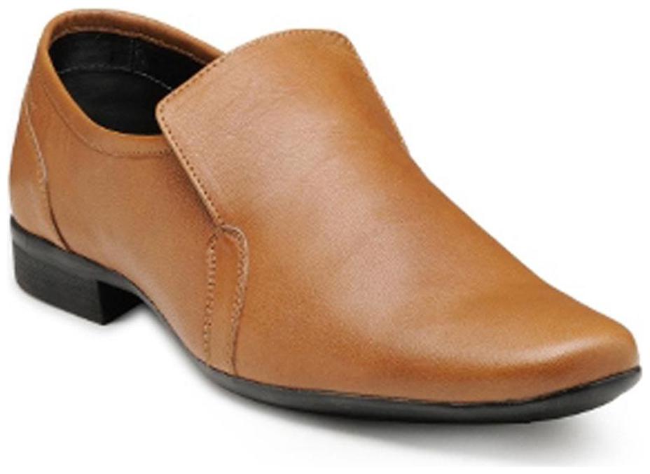 

Franco Leone Men Tan Slip-On Formal Shoes
